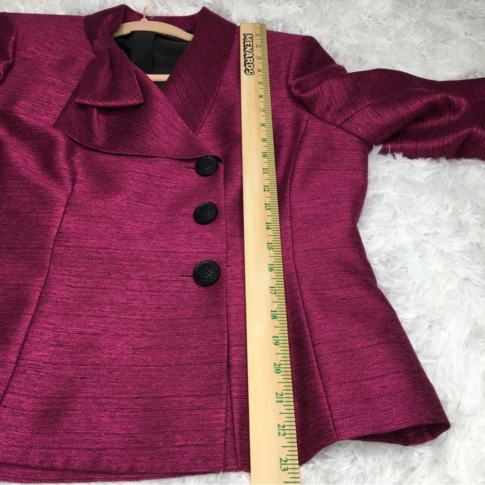 Kasper Blazer Bow Detail on Collar - Picture 13 of 13